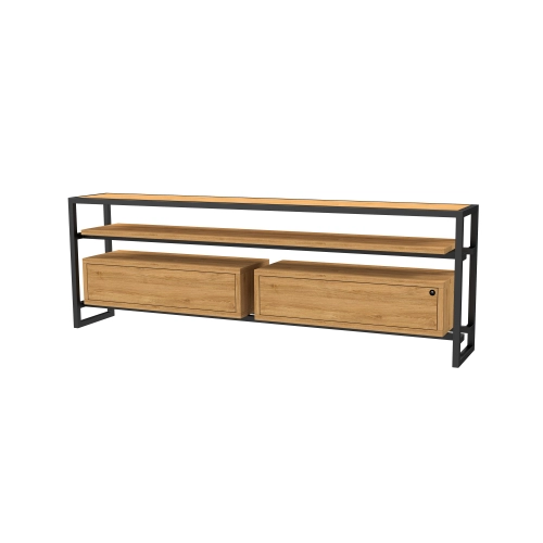 Szafka RTV-77 Drewno Lite Dąb Loft Lakier Rozmiary od 100 cm do 200 cm PREMIUM